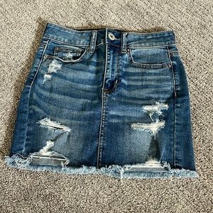 AE Denim mini skirt, 0